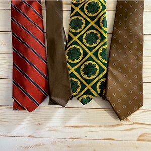 Lot of Four Vintage Ties (Christian Dior, Robert Talbott)